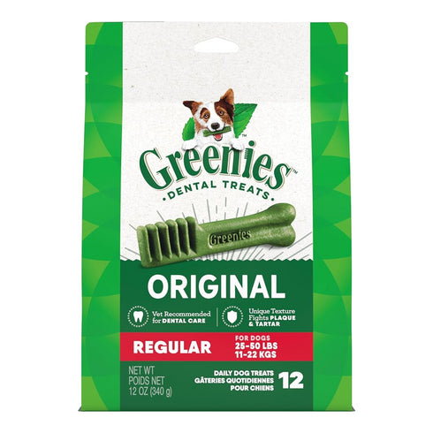 Greenies Regular Size Dog Dental Treats 12oz - Poudre Pet and Feed Supply